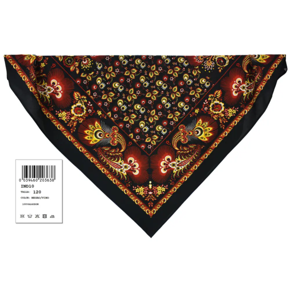 Pañuelos de Algodón para Indumentaria Tradicional  Reproducción S. XIX varios tonos