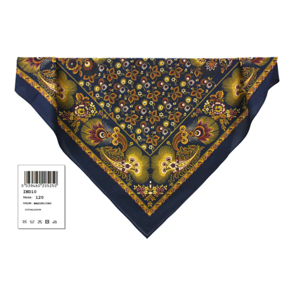 Pañuelos de Algodón para Indumentaria Tradicional  Reproducción S. XIX varios tonos