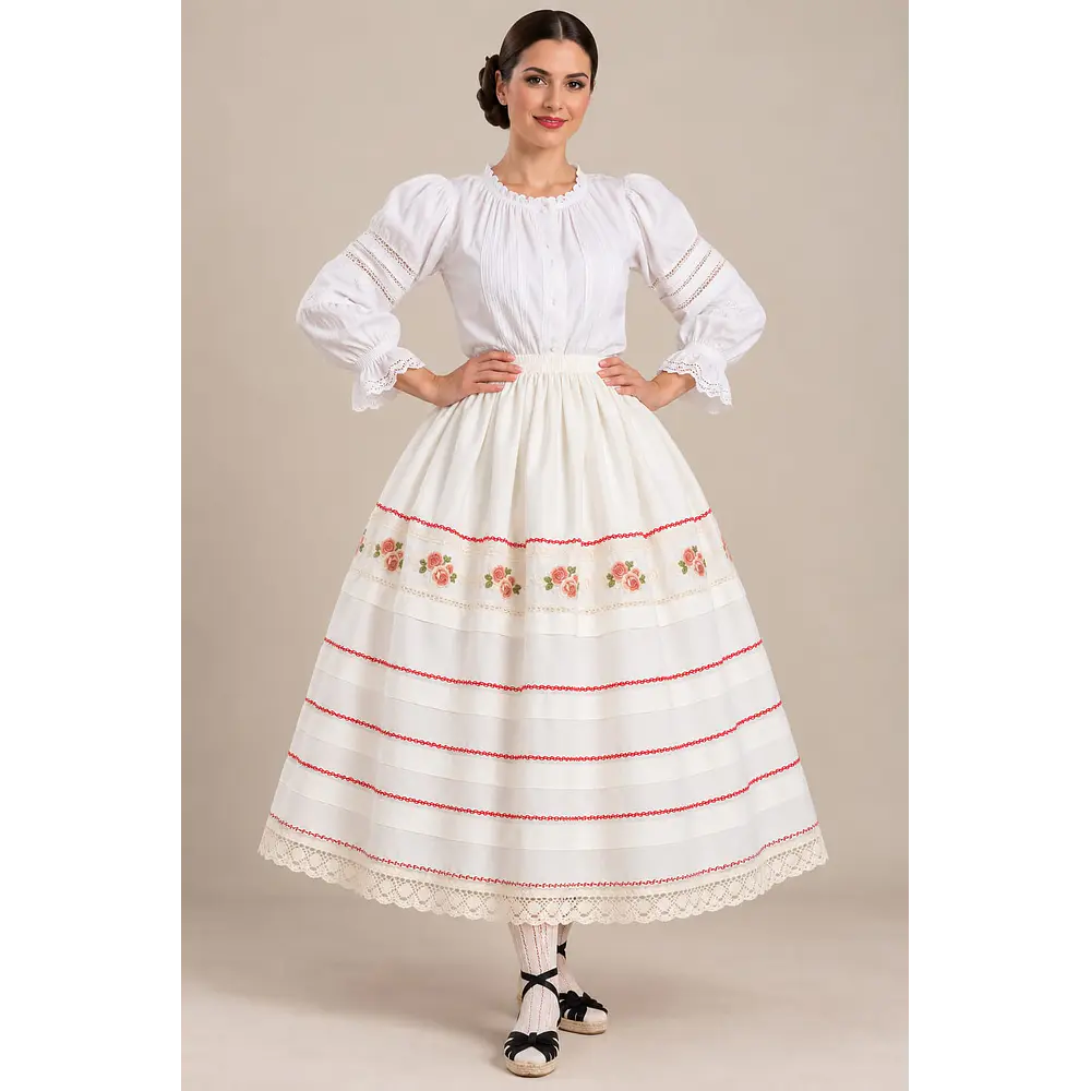 Enagua regional mod exclusivo Esencia Regional largo 94 cms