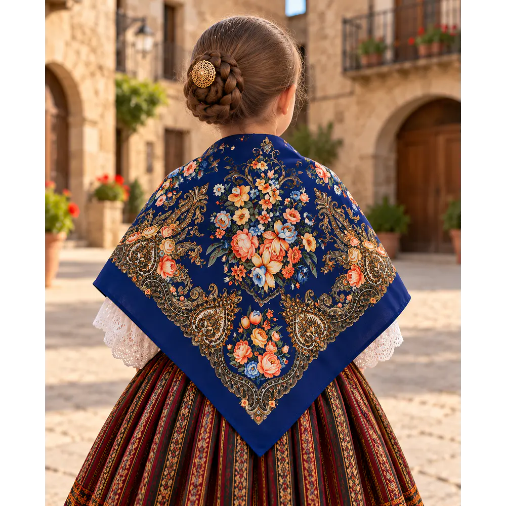 Pañuelo Infantil 70x70 cm Tacto Lanoso  Indumentaria Regional