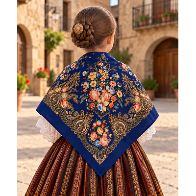 Pañuelo Infantil 70x70 cm Tacto Lanoso  Indumentaria Regional