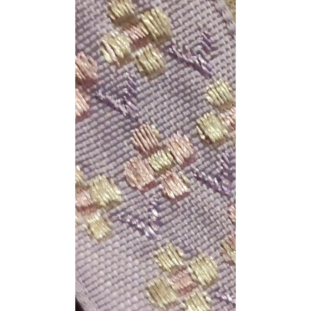 Conjunto de Medalla de la Virgen del Pilar y Cinta al Cuello Lila