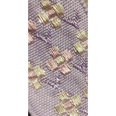Conjunto de Medalla de la Virgen del Pilar y Cinta al Cuello Lila