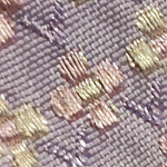 Conjunto de Medalla de la Virgen del Pilar y Cinta al Cuello Lila