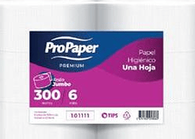 Papel higienico pro paper 300 x 6