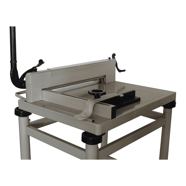 Guillotina manual cortadora de papel pison manivela 17” con base banco 