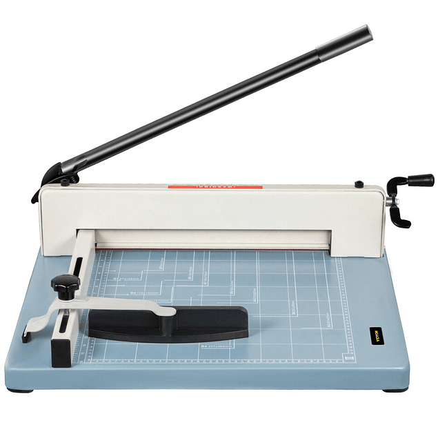 Cortador de papel resistente de 17 pulgadas, cortador de papel guillotina,  cortador de papel de guillotina, recortadora A3 de 0.004-1.417 in de grosor