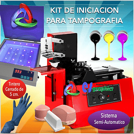 Kit De Tampografía Con Sistema Semiautomático Iniciación