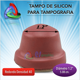 Tampo Redondo De 30mm De Diámetro Densdiad 40 Para Tampografía