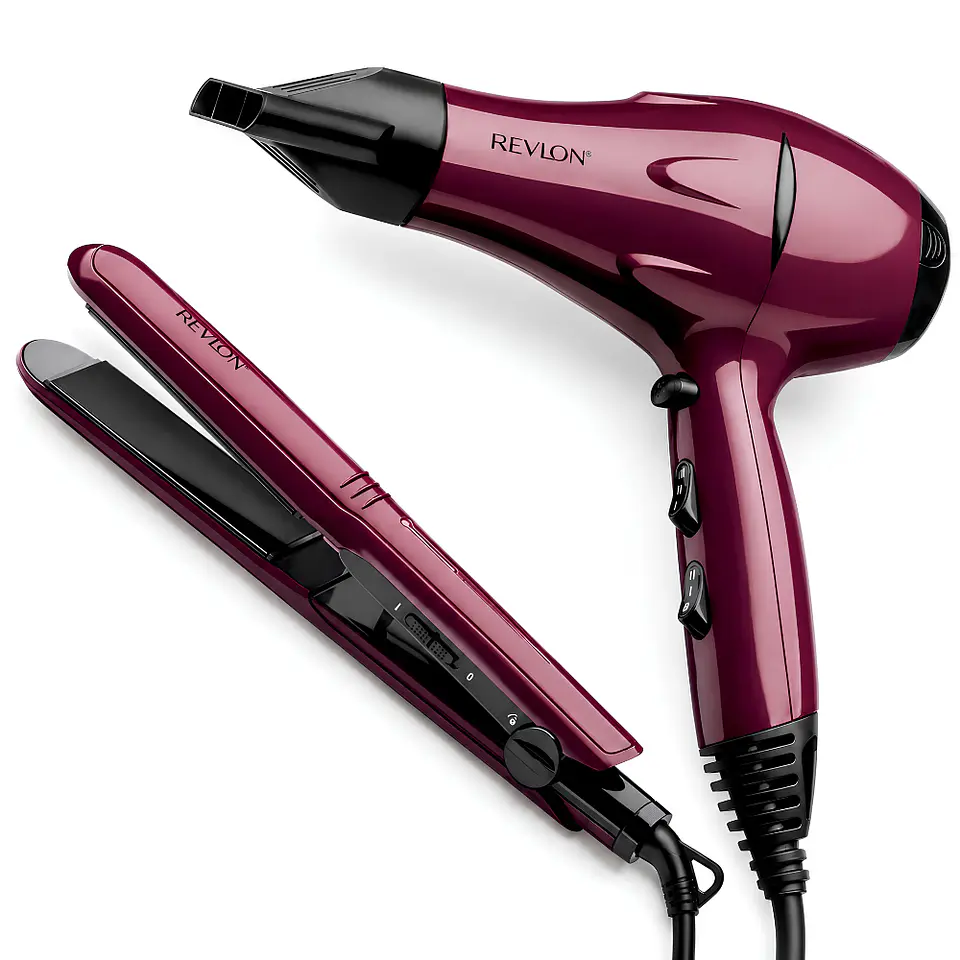 Combo Revlon Secador 2000W + Plancha Alisadora Cerámica 1