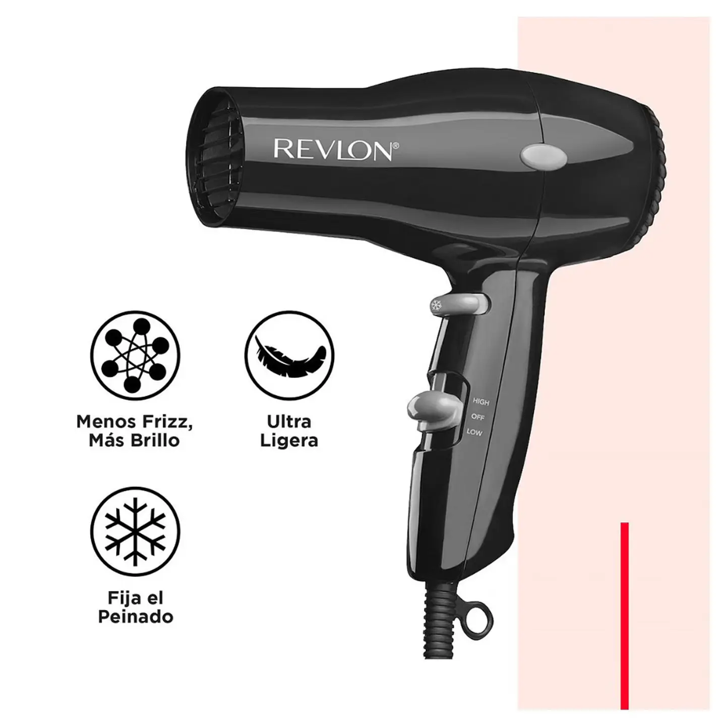 Secador Revlon Compacto Iónico 1850W 3