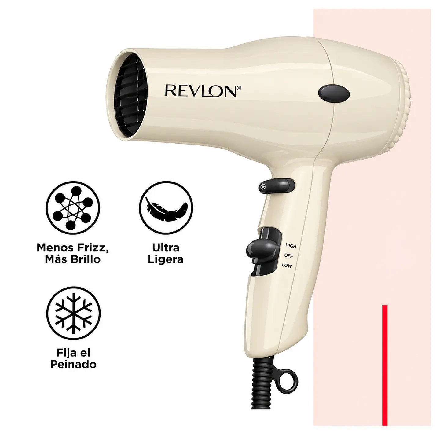 Secador Revlon Compacto Iónico 1850W 10