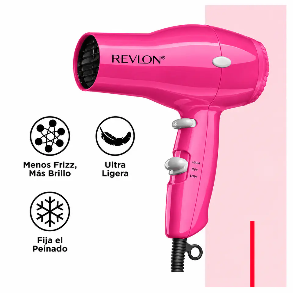Secador Revlon Compacto Iónico 1850W 16