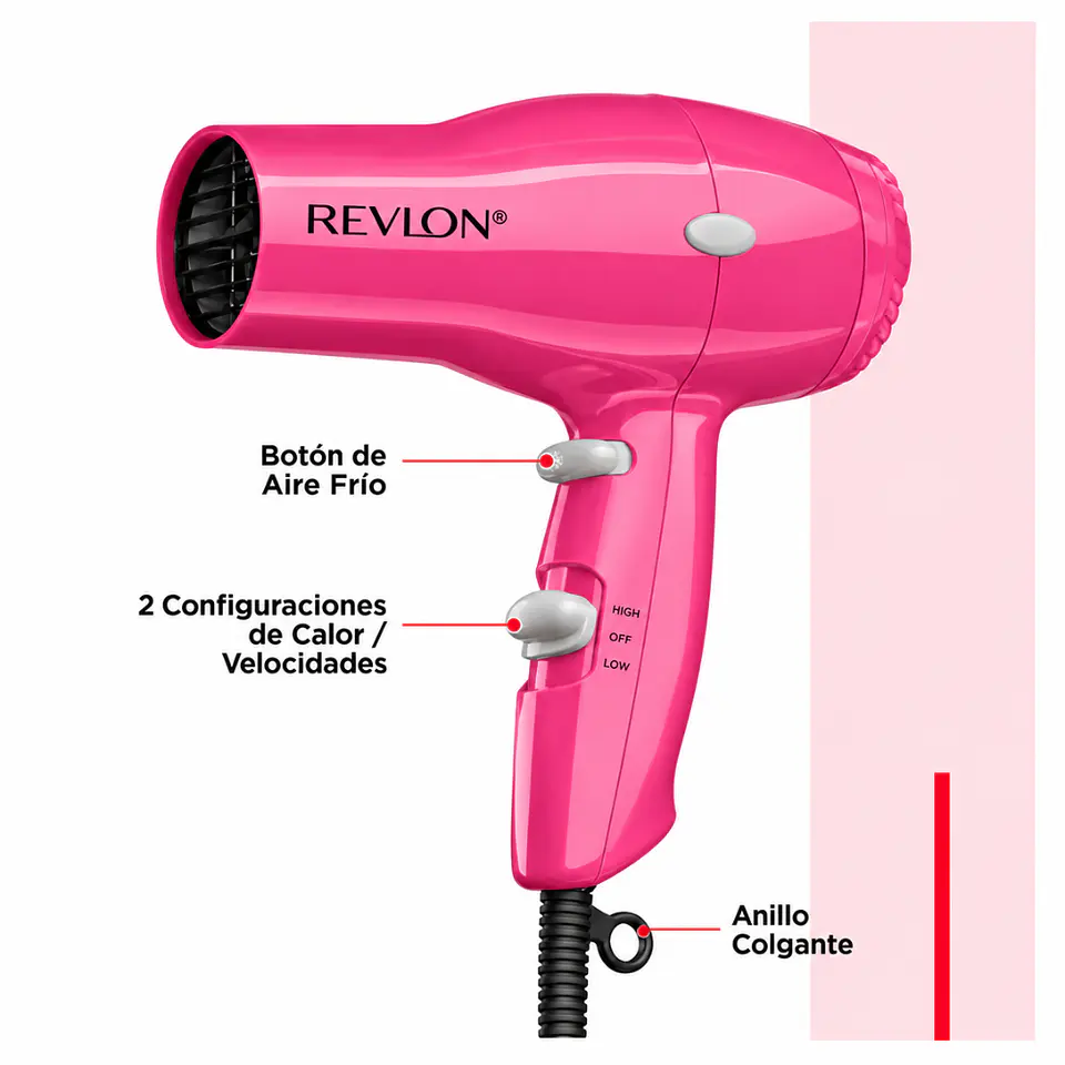 Secador Revlon Compacto Iónico 1850W 17