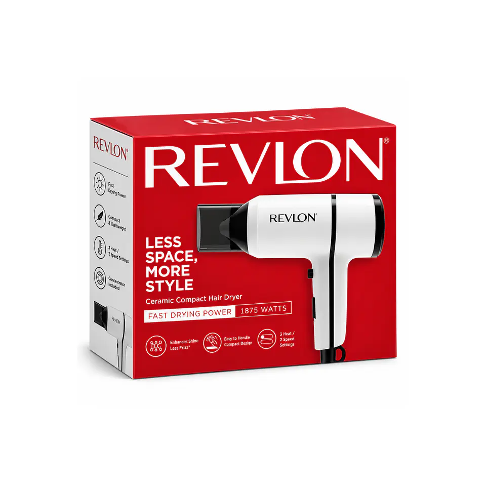 Secador Revlon Crystal Iónico 2000W Blanco 6