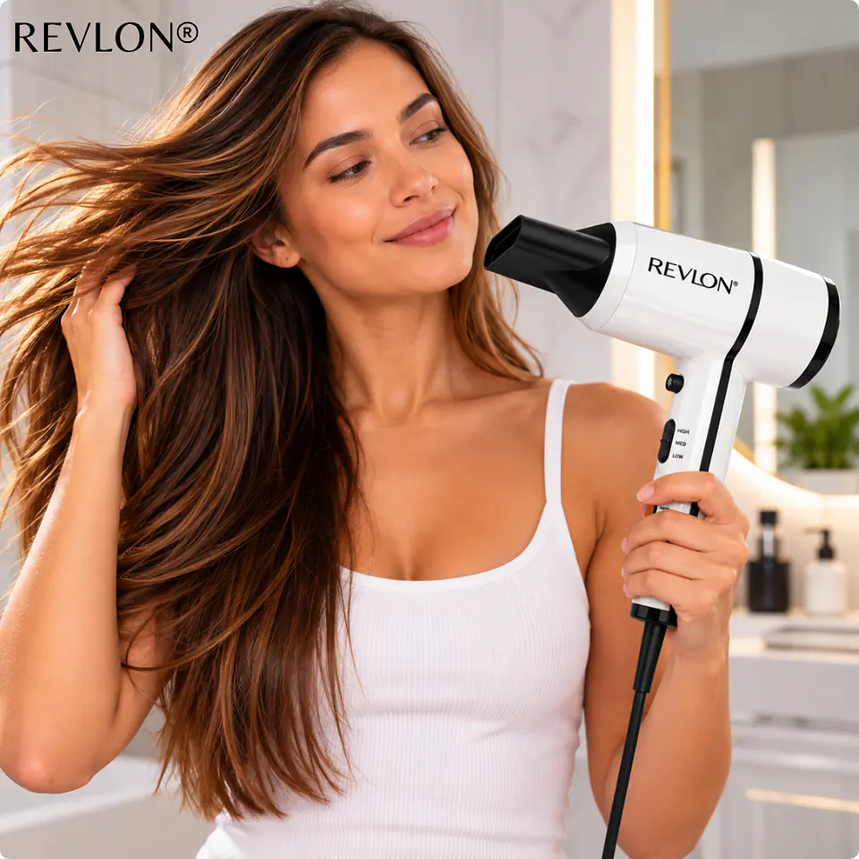 Secador Revlon Crystal Iónico 2000W Blanco 5
