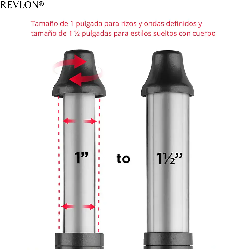 Rizador Revlon Expansible 2 En 1 Cerámica 215°C 3