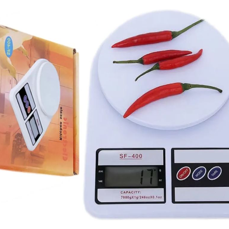 Balanza Pesa Digital Para Cocina Comercio 7kg 2