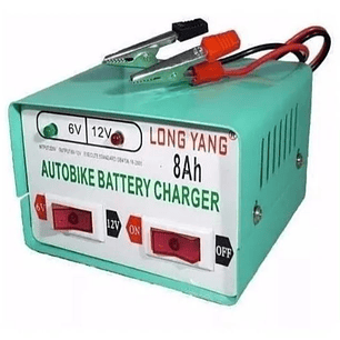 Cargador De Bateria Para Autos Y Motos 12v / 6v - 8ah