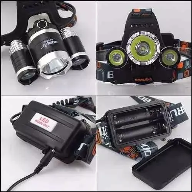 Linterna Frontal 800 Lumenes Led Minero 3