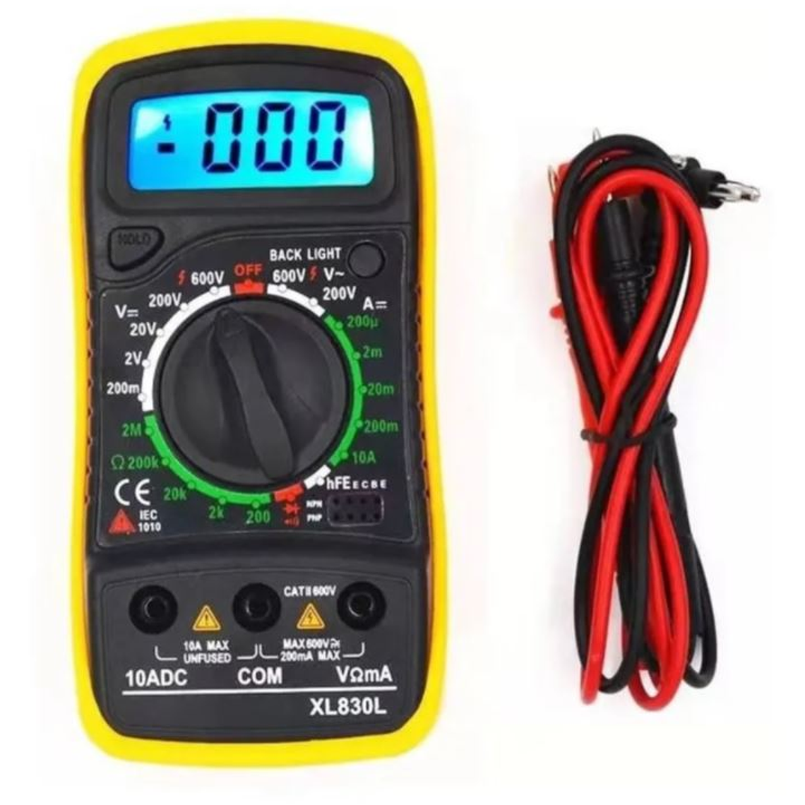 Tester Multitester Multimetro Digital Pantalla Lcd Xl-830l 1