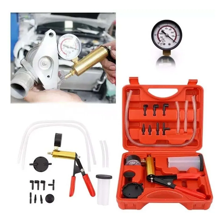 Kit Bomba Purgador Sangrador De Frenos De Vacio 2