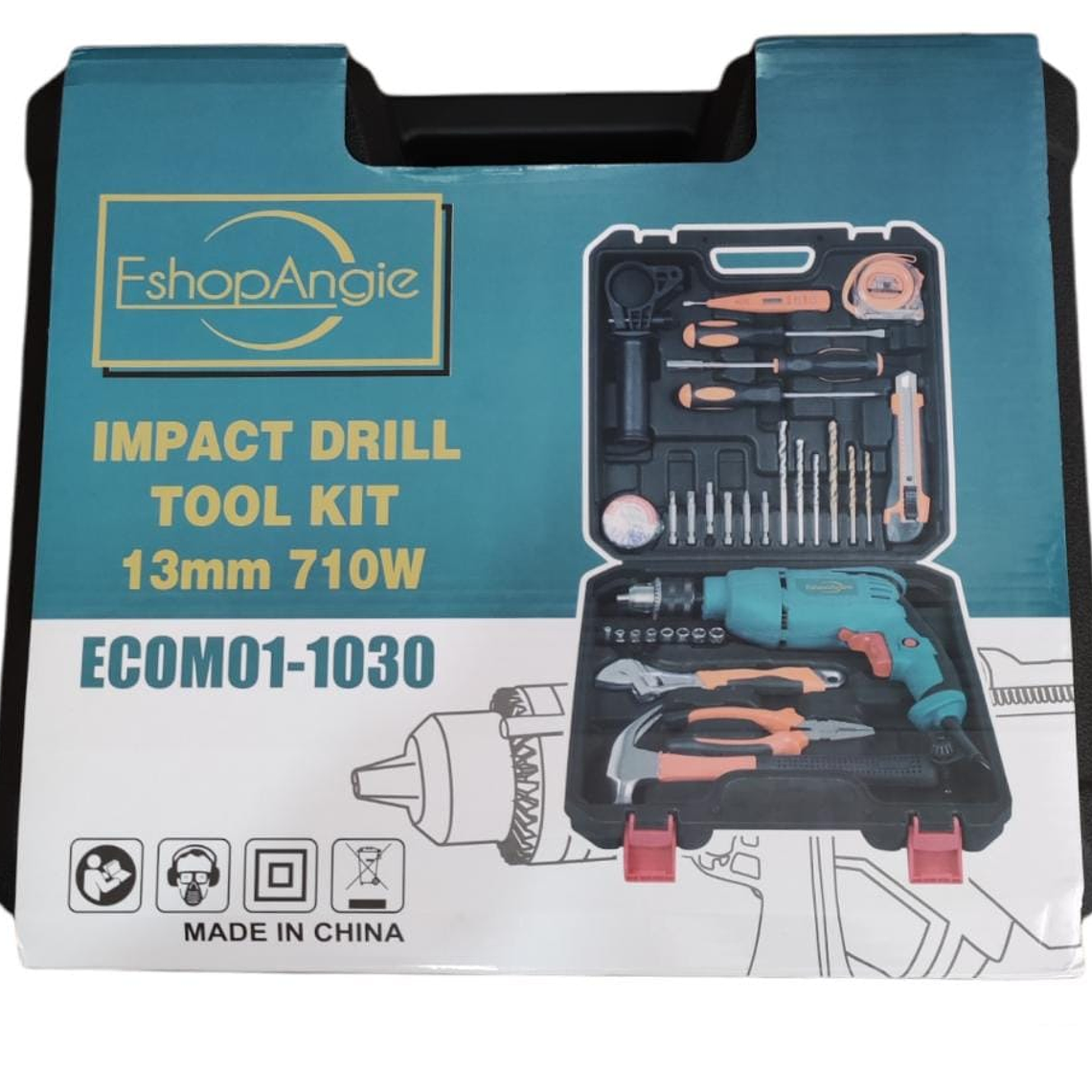 Kit De Herramientas + Taladro 710w 13mm Con Maletín 2