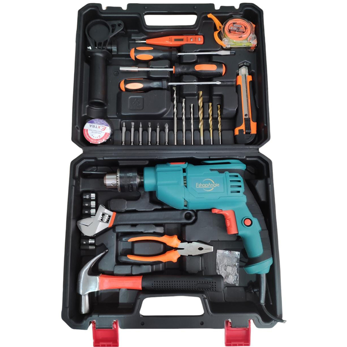 Kit De Herramientas + Taladro 710w 13mm Con Maletín 3