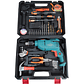 Kit De Herramientas + Taladro 710w 13mm Con Maletín - Miniatura 3