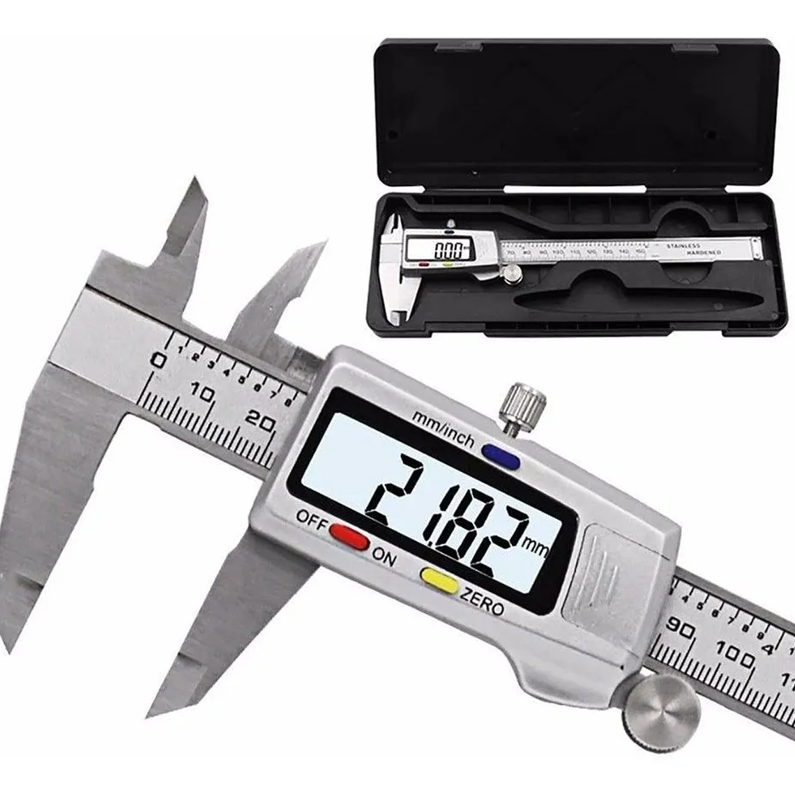 Pie De Metro Digital Profesional 0-150mm Con Estuche 1