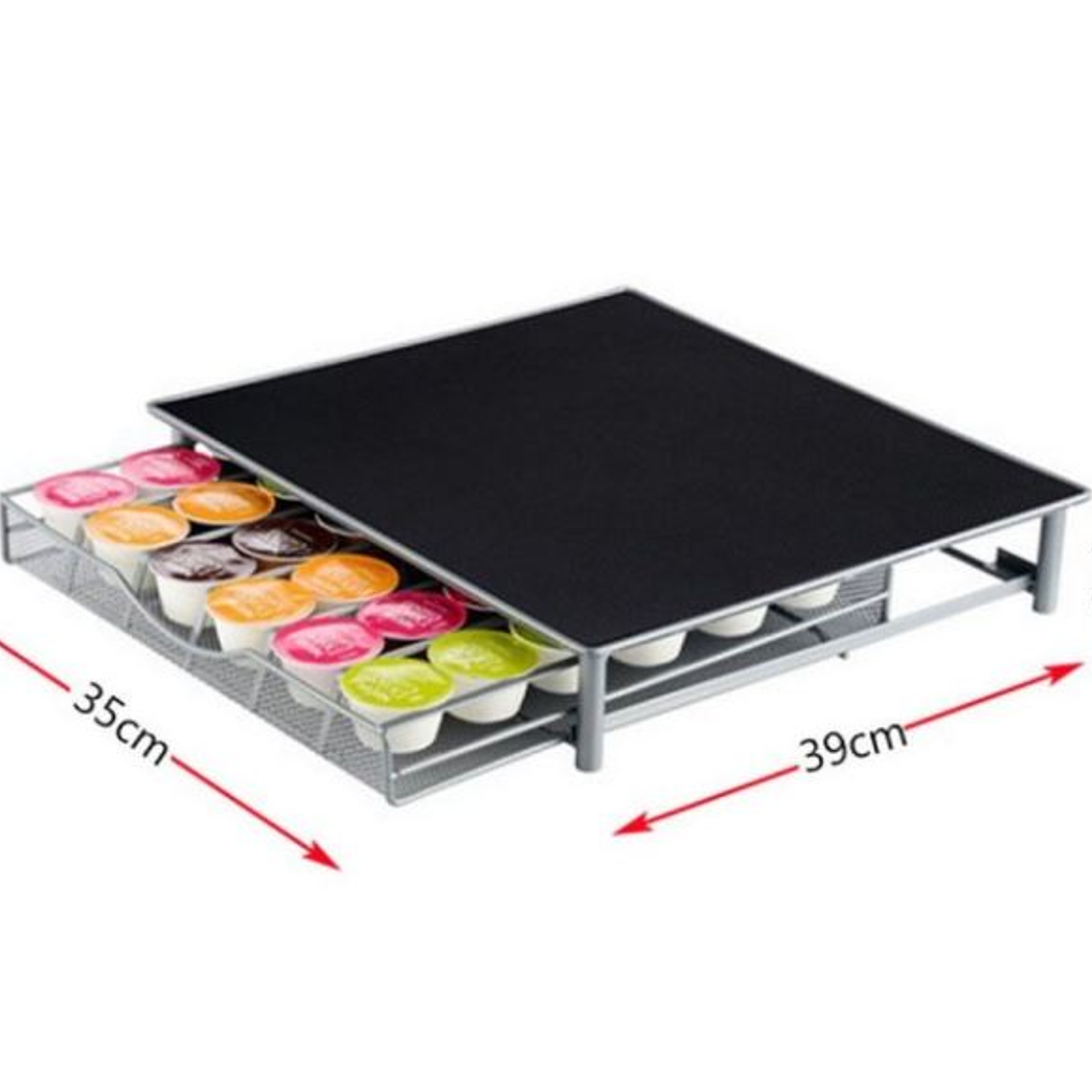 Porta Cápsulas De Café Organizador Estante Cajón 36u 5