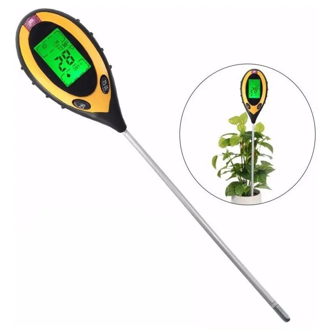 Medidor De Plantas 4 En 1 Suelo Ph Humedad 1