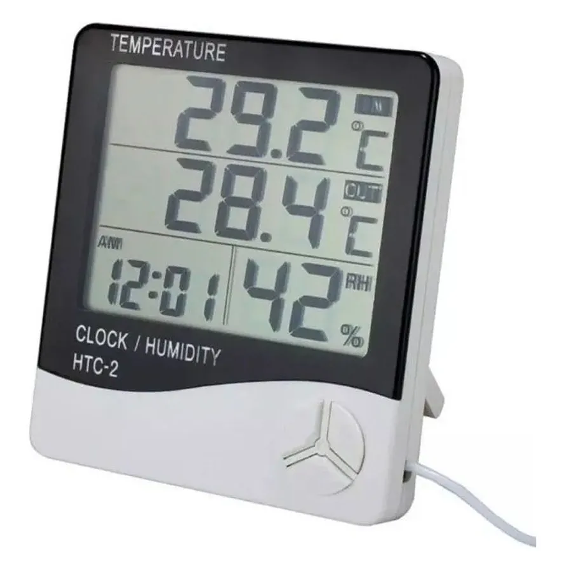 Higrómetro Con Sonda Externa Reloj Alarma 1