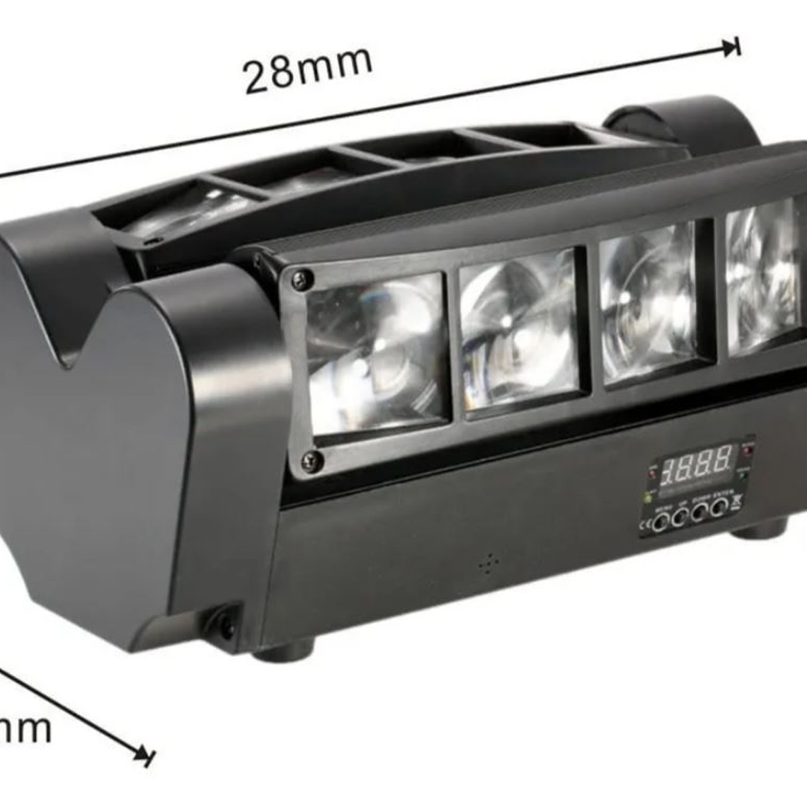 Cabeza Movil Led Spider Beam Rgbw Dmx 8x3w Luz Disco 5