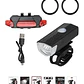 Set Luces Bicicleta Delantera Y Trasera Recargable Por Usb - Miniatura 2