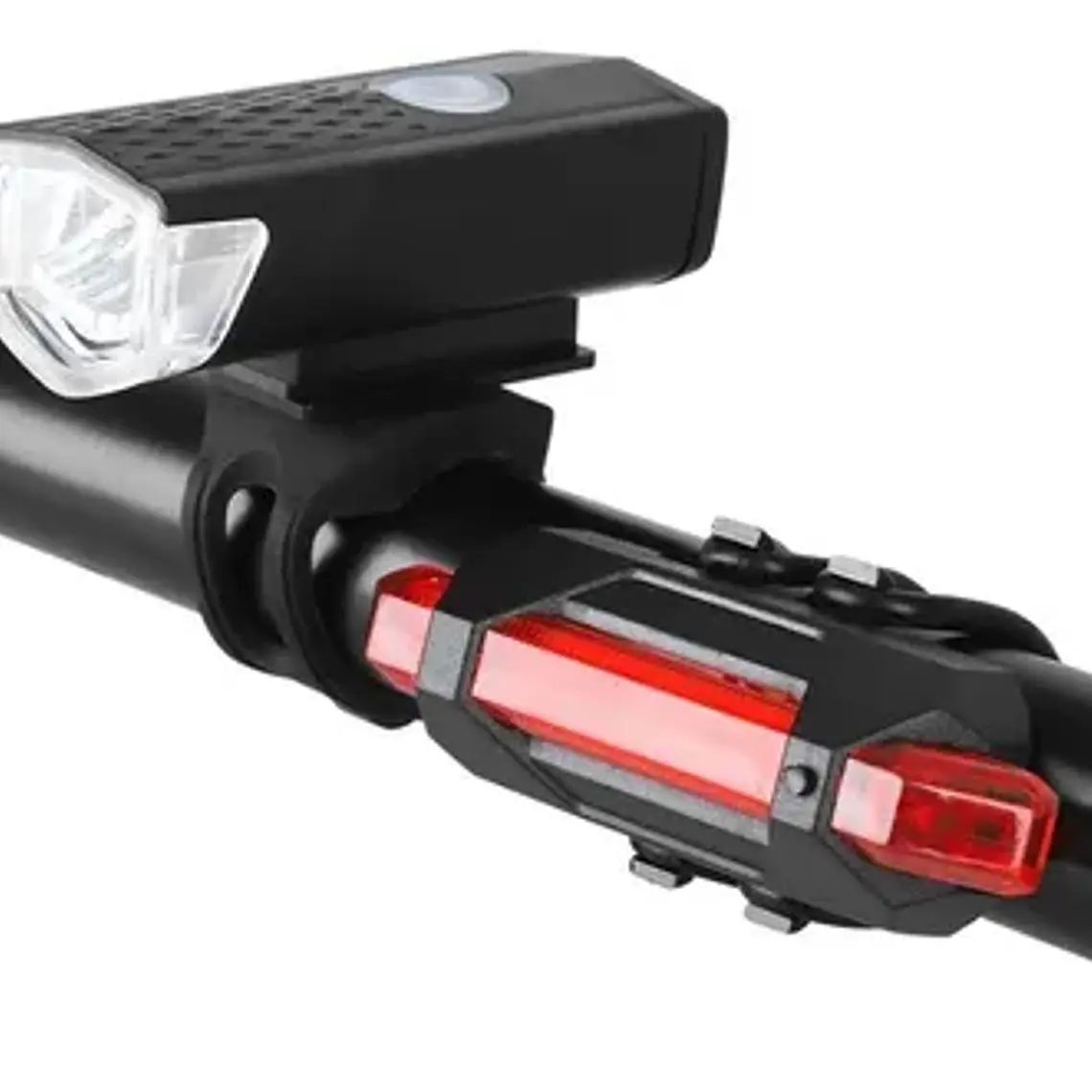 Set Luces Bicicleta Delantera Y Trasera Recargable Por Usb 3