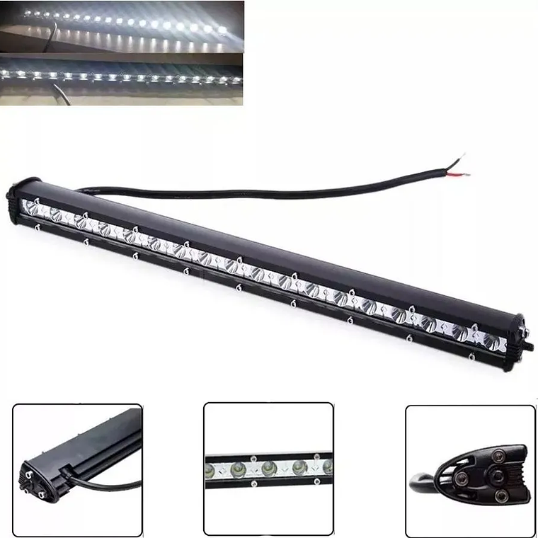 Barra Neblinero Led 54w Recta Slim 18 Led 1