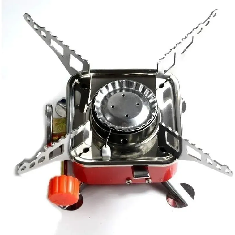 Cocinilla Mini A Gas Camping Outdoor Con Bolso 4