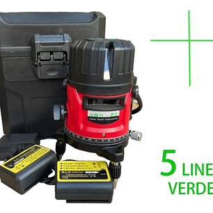 Nivel Laser Verde Auntonivelación 5 Lineas Profesional
