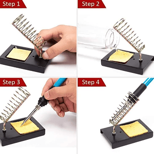 Kit Eléctrico Cautín 60w Regulable 17 Accesorios