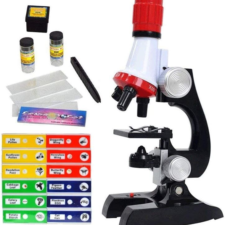 Kit De Ciencia Para Niños Microscopio Juguete Educativo 1