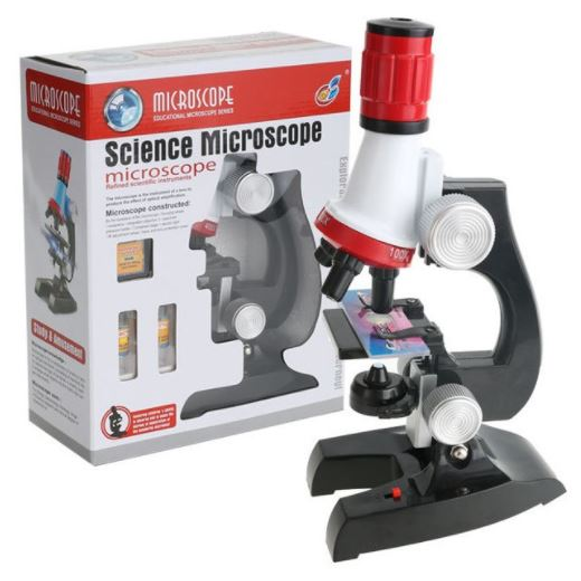 Kit De Ciencia Para Niños Microscopio Juguete Educativo 2