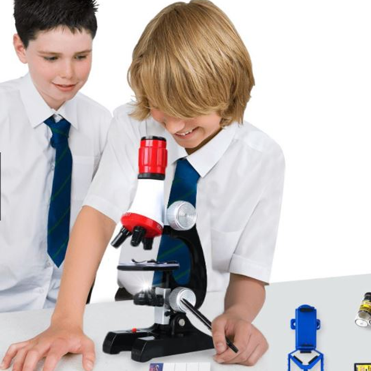 Kit De Ciencia Para Niños Microscopio Juguete Educativo 3