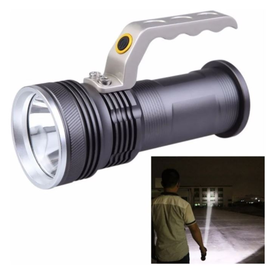 Linterna Led Táctica Recargable Larga Distancia 1