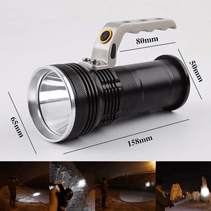 Linterna Led Táctica Recargable Larga Distancia