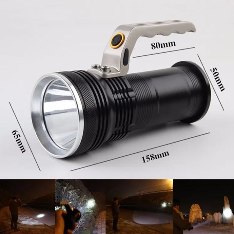 Linterna Led Táctica Recargable Larga Distancia 2