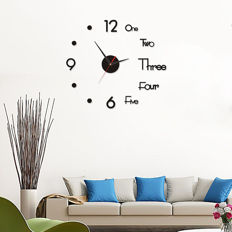 Reloj De Pared Mural 3d Decoración Para Casa, Oficina 1