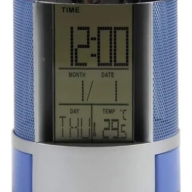 Organizador Bolígrafo Portalápices Reloj Alarma Pantalla Lcd 3