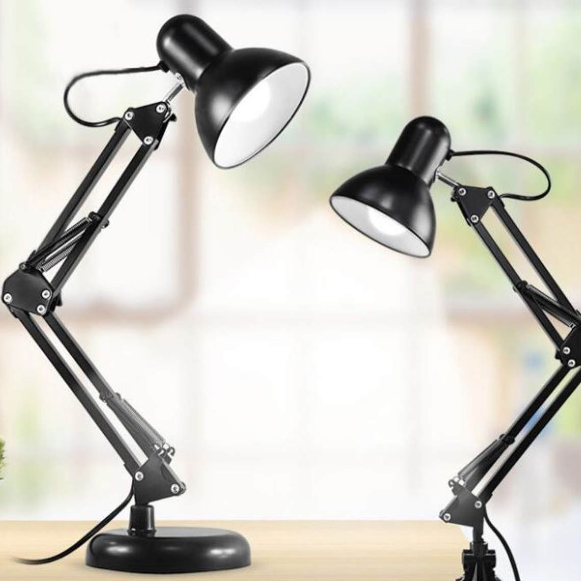 Lámpara Brazo Flexible Escritorio Estudio Base De Mesa Clip 3