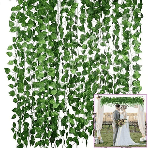 Planta Artificial Enrredadera 12 Tiras 210cm Decoración